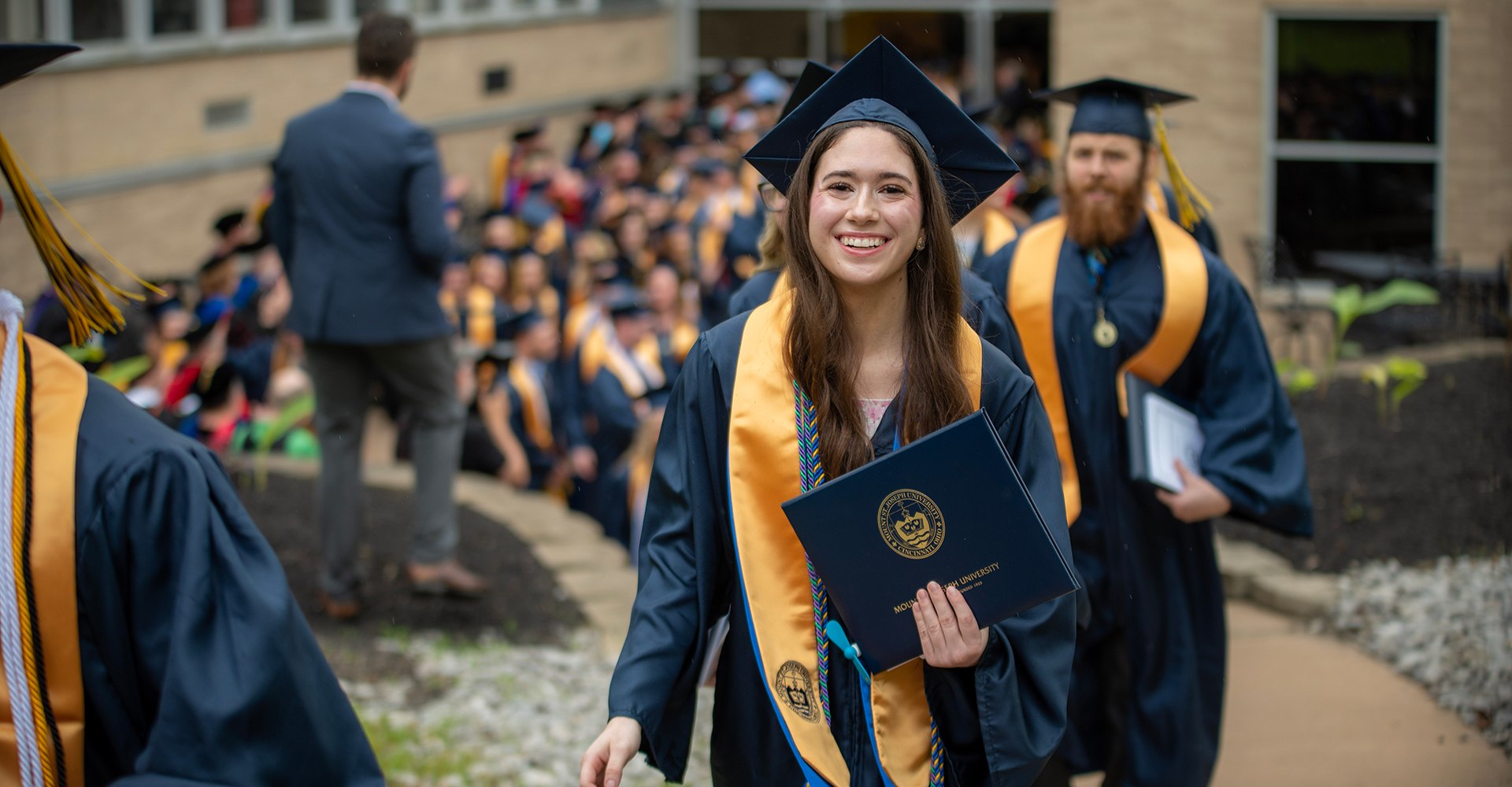 Graduates at Commencement